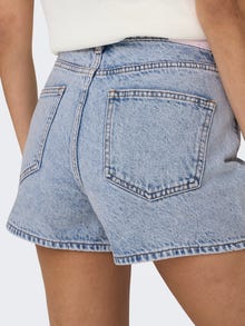 ONLY Shorts Mom Fit Taille haute -Light Blue Denim - 15288775