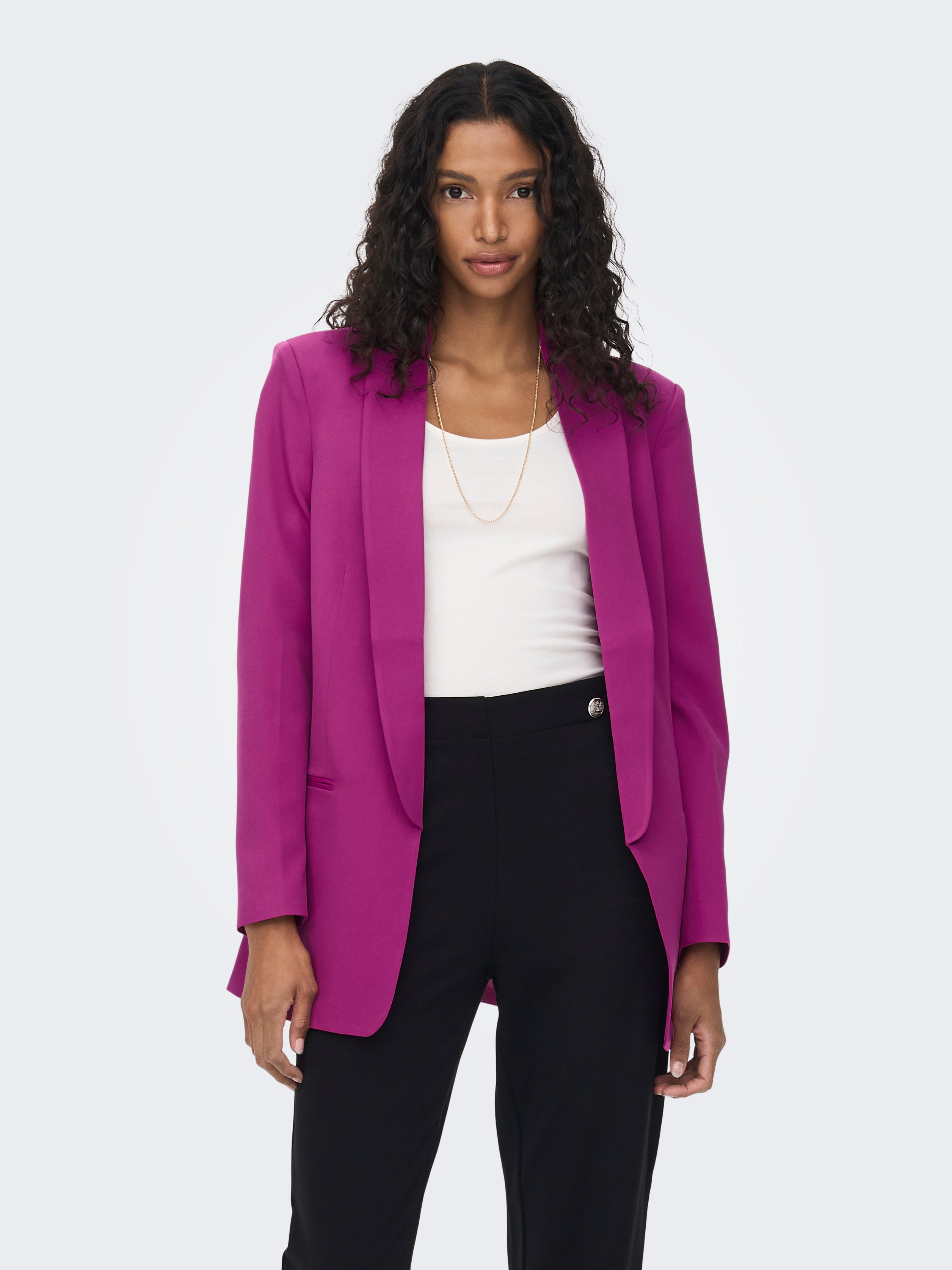 Women's Blazers: Black, White, Pink 