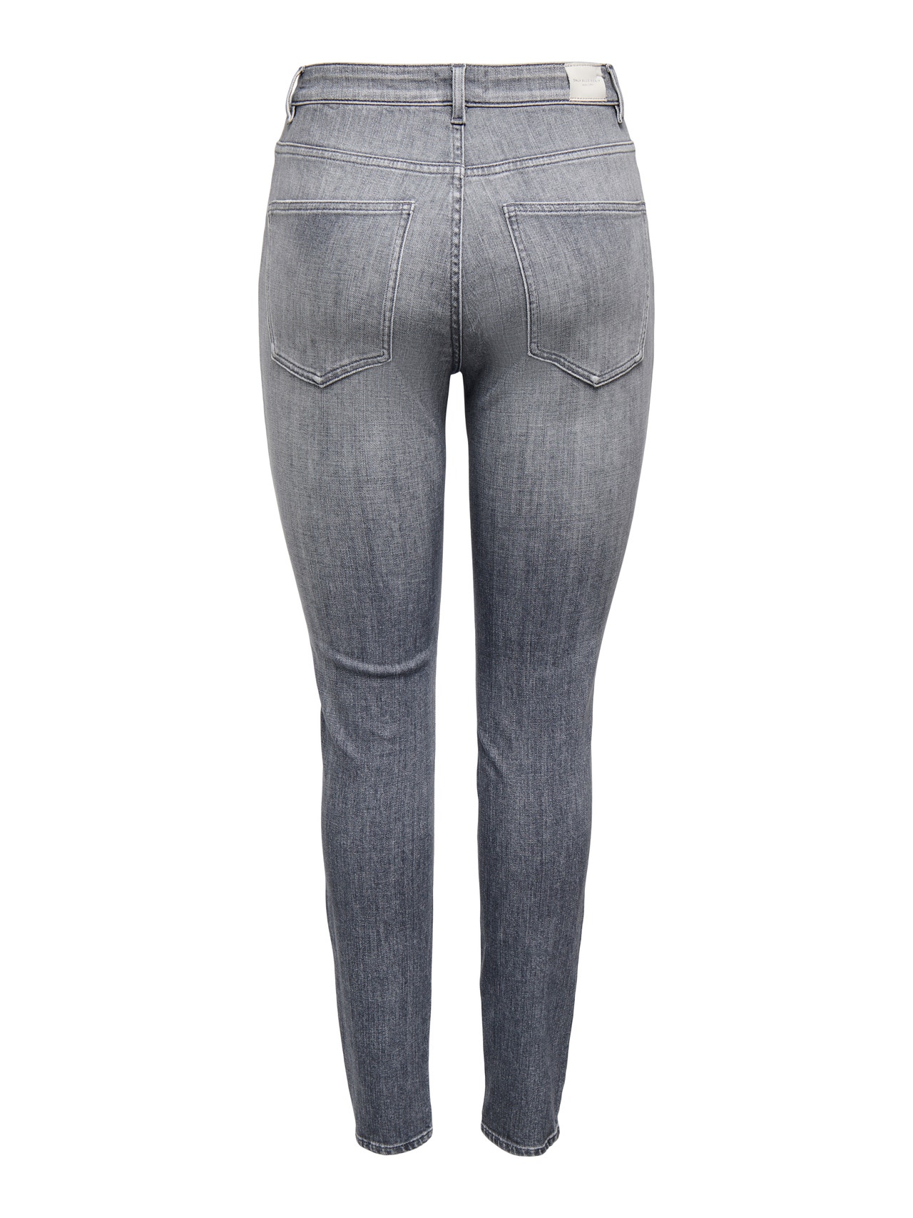 ONLY Skinny Fit Hohe Taille Jeans -Medium Grey Denim - 15288849