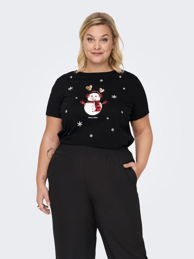 ONLY Curvy christmas t-shirt - 15288862