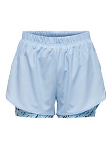 ONLY Loose Fit Traning Shorts -Chambray Blue - 15288901