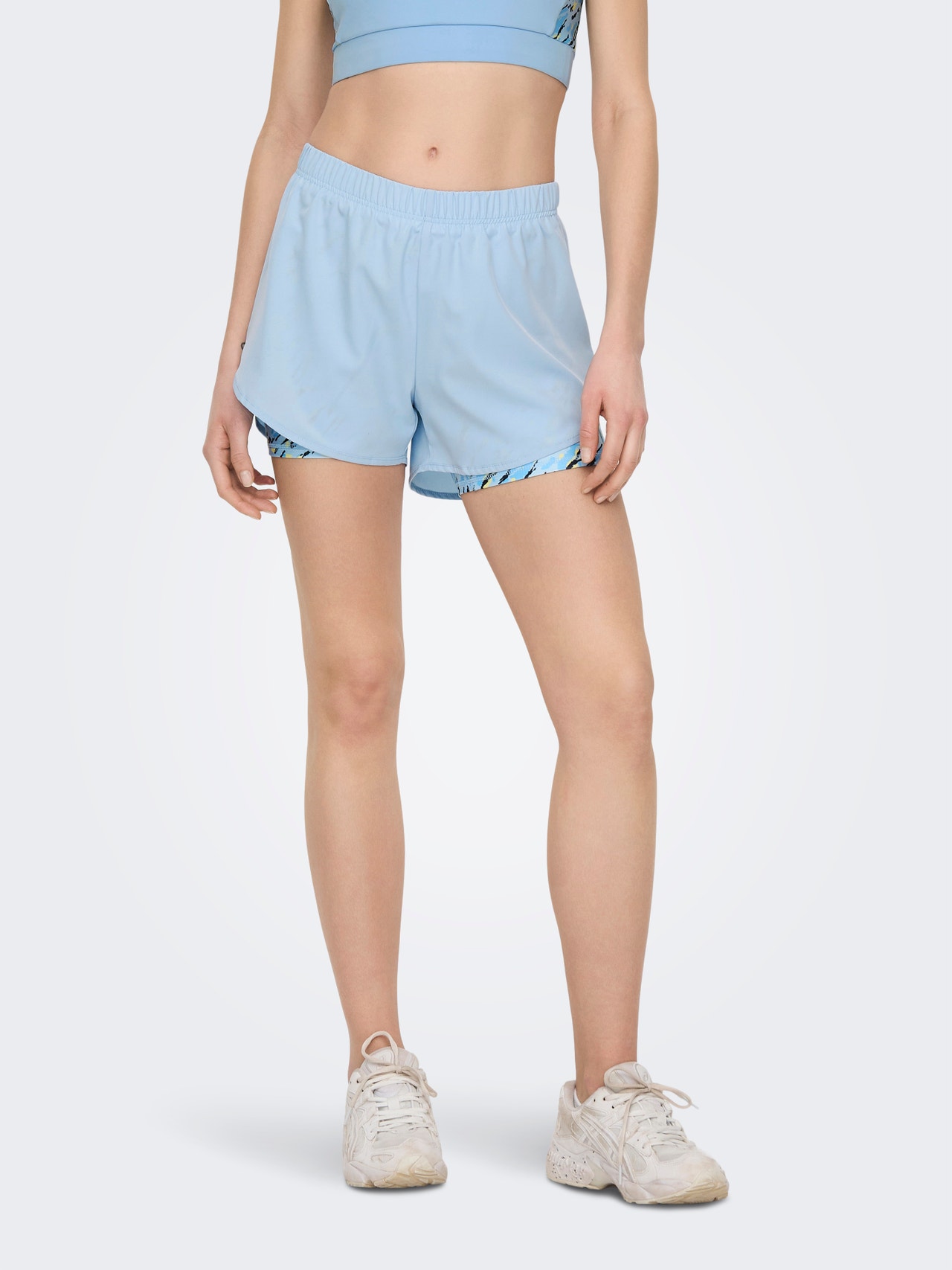 ONLY Tight Fit Middels høy midje Shorts -Chambray Blue - 15288901