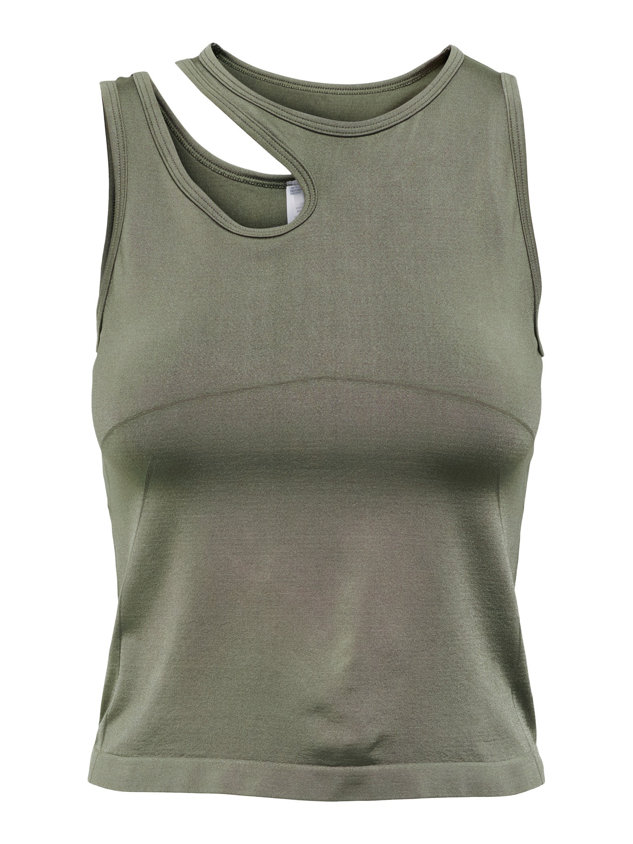 ONLY Camisetas de tirantes Corte slim Cuello redondo -Dusty Olive - 15288914
