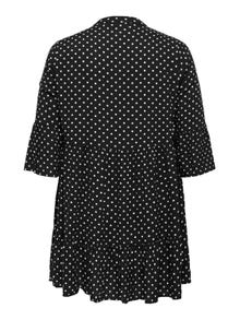 ONLY Normal geschnitten V-Ausschnitt Kurzes Kleid -Black - 15288941