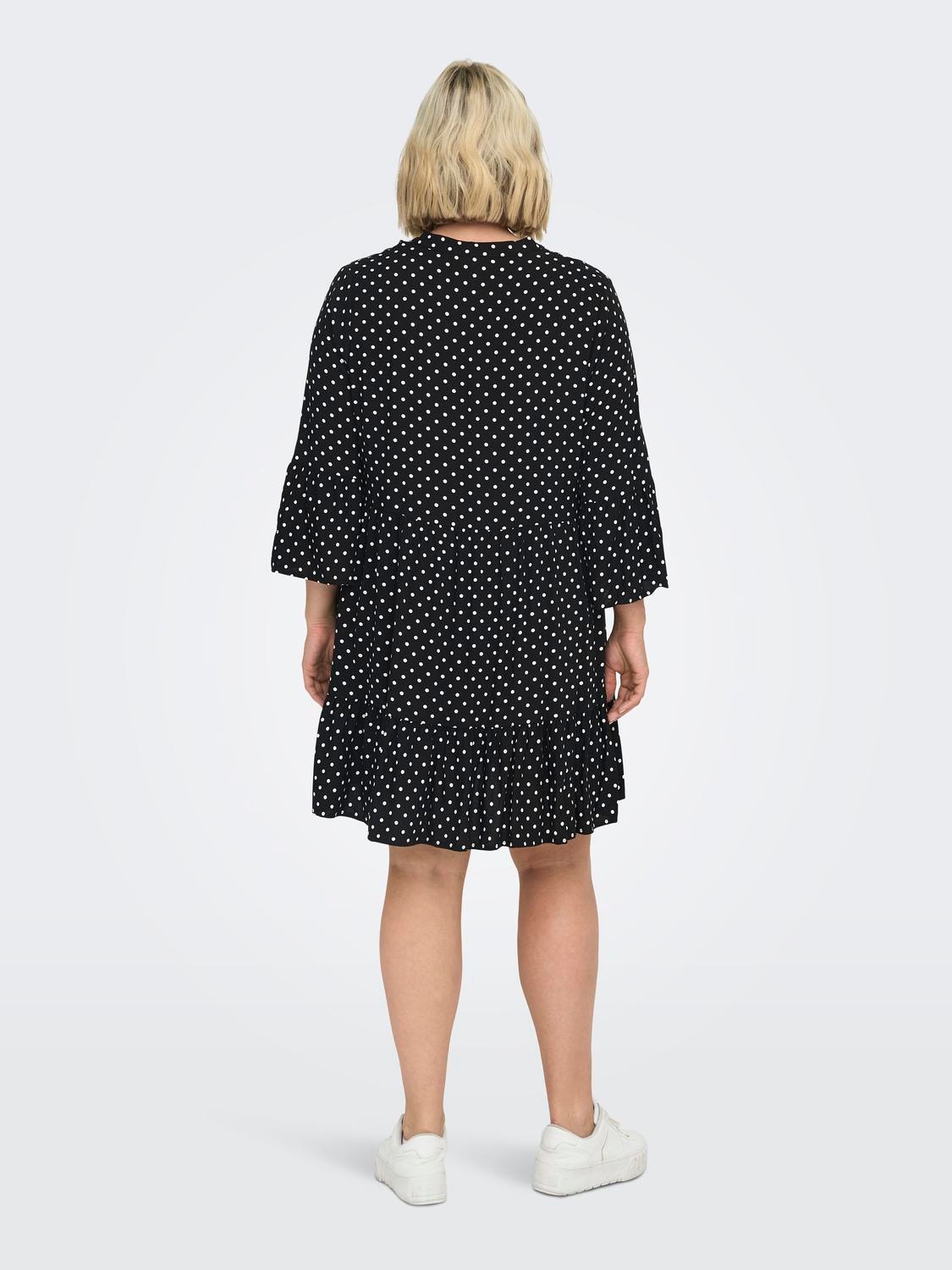 ONLY Regular Fit V-Neck Short dress -Black - 15288941