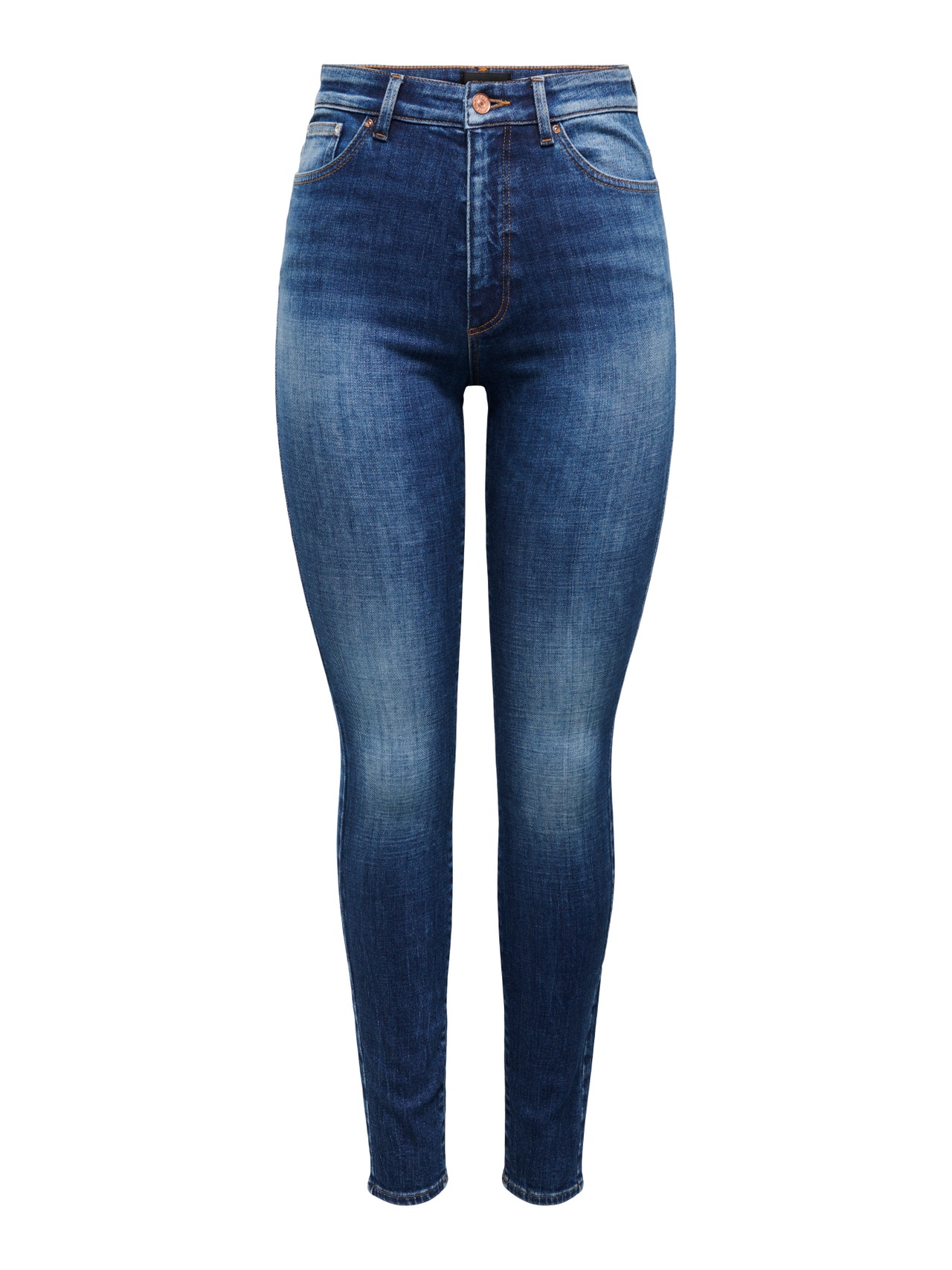 ONLY Liibuv lõige Kõrge vöökoht Teksad -Dark Blue Denim - 15288954