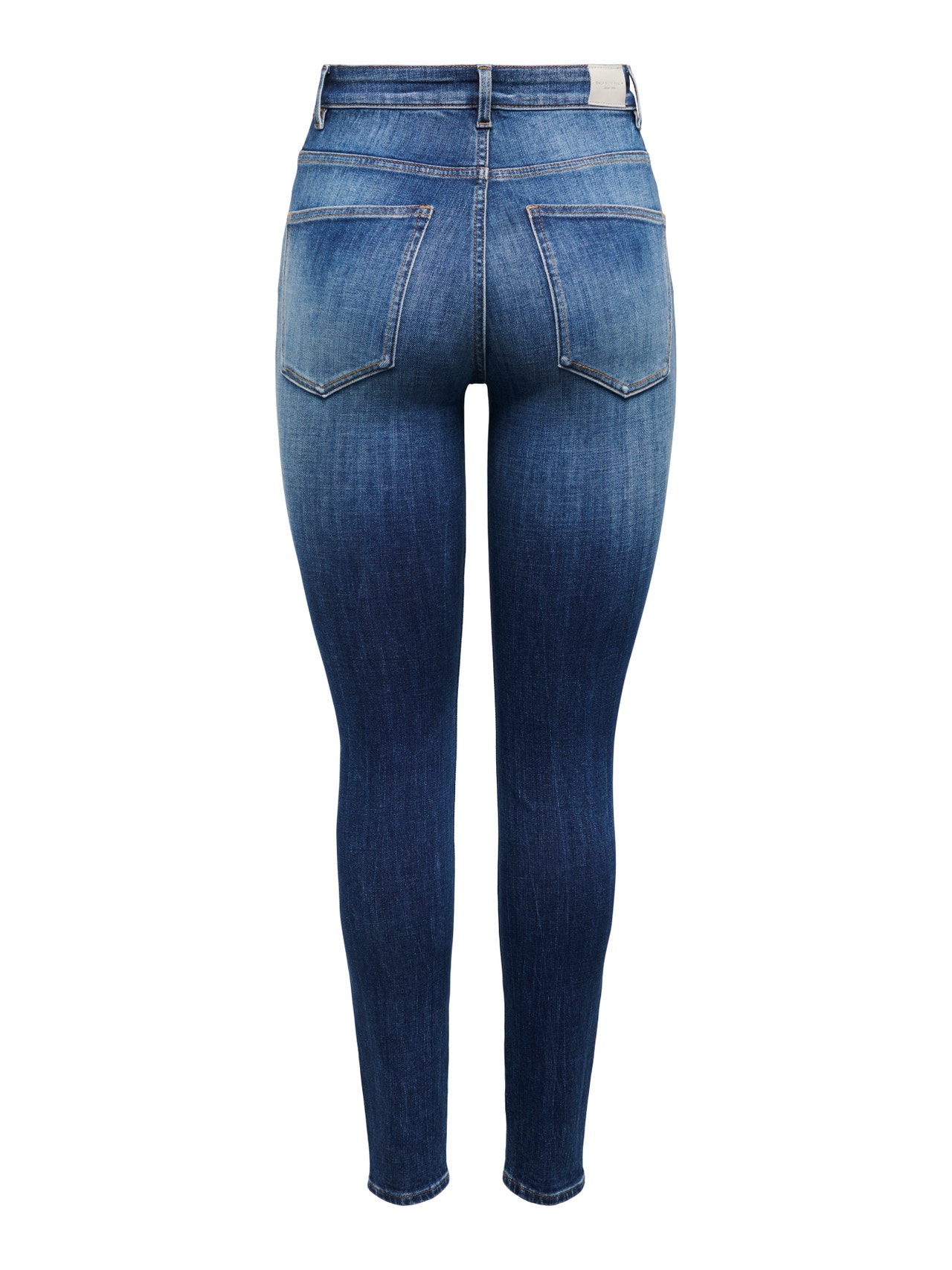 ONLY Liibuv lõige Kõrge vöökoht Teksad -Dark Blue Denim - 15288954