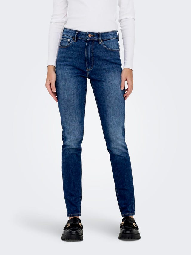 ONLY Skinny Fit Hohe Taille Jeans - 15288954