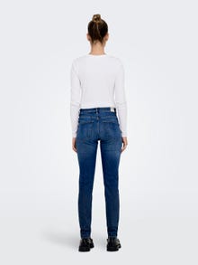 ONLY Jeans Skinny Fit Taille haute -Dark Blue Denim - 15288954