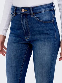 ONLY Liibuv lõige Kõrge vöökoht Teksad -Dark Blue Denim - 15288954