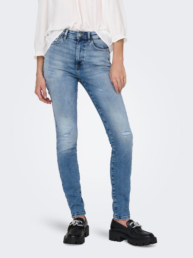 ONLY Skinny Fit Hohe Taille Jeans - 15288957
