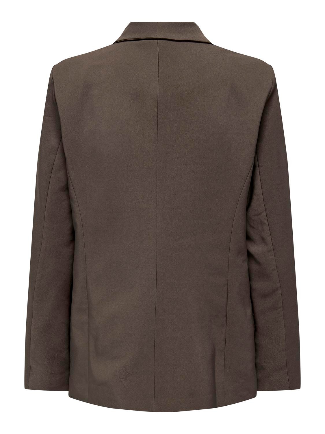 ONLY Regular Fit blazer -Chocolate Brown - 15289002
