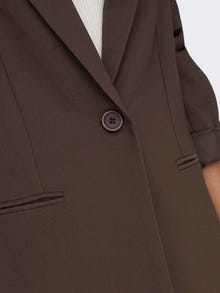 ONLY Regular Fit Reverse Blazer -Chocolate Brown - 15289002