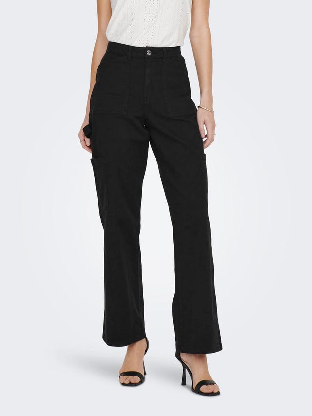 ONLY Cargo trousers with high waist - 15289025