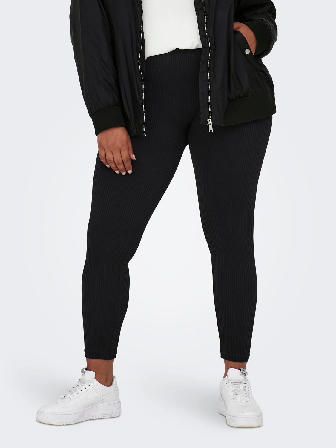 ONLY Tight Fit High waist Curve Leggings -Black - 15289048