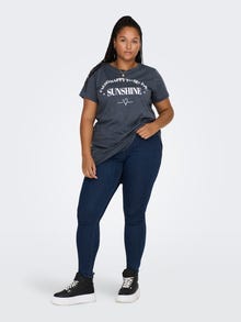 ONLY Curvy lange T-shirt -India Ink - 15289125