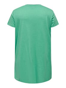 ONLY Curvy long T-shirt -Winter Green - 15289125