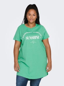 ONLY Normal geschnitten V-Ausschnitt T-Shirt -Winter Green - 15289125