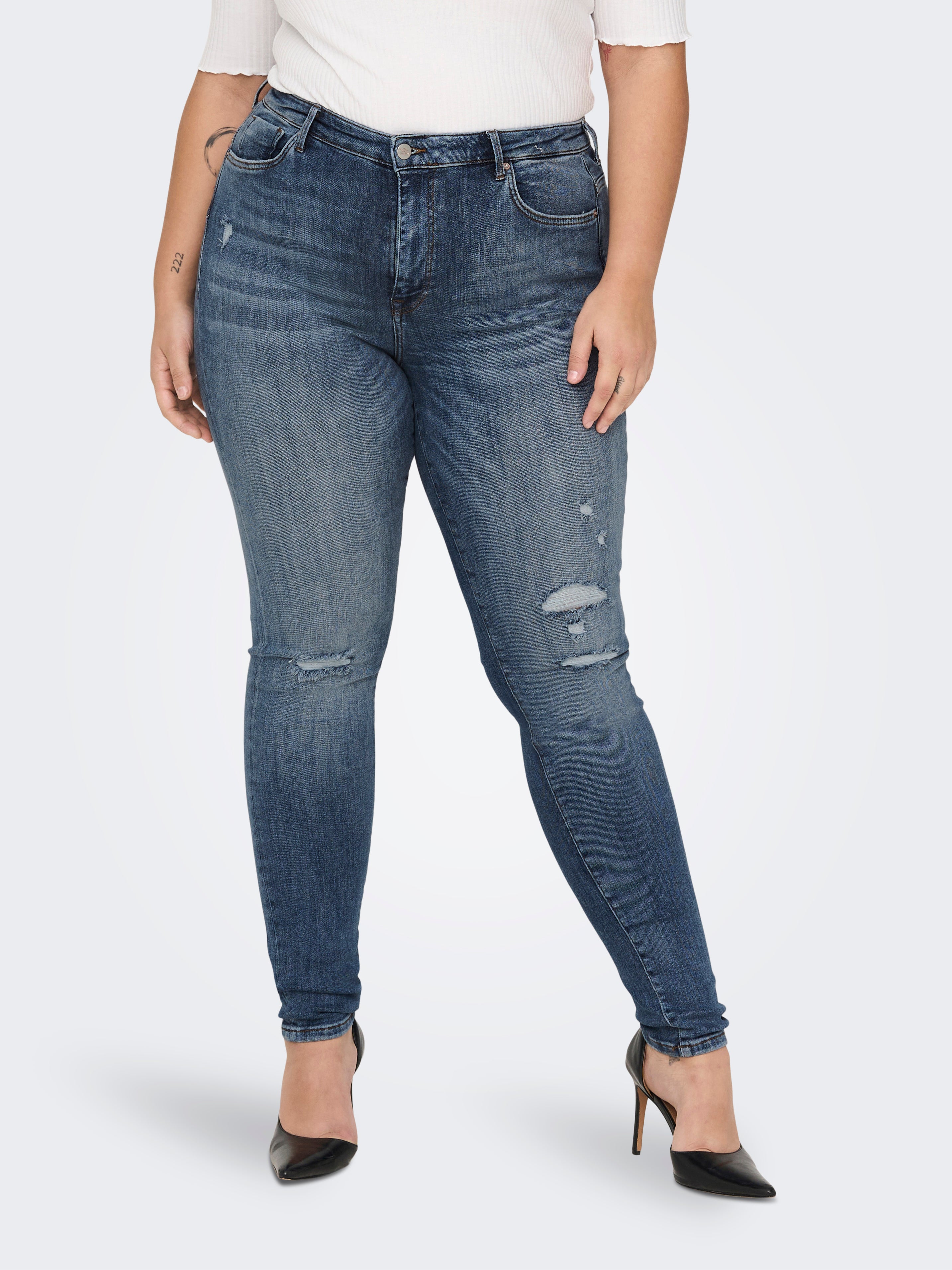 Carpower Hohe Taille Skinny Fit Jeans