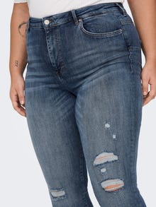 ONLY Jeans Skinny Fit Taille haute -Medium Blue Denim - 15289165