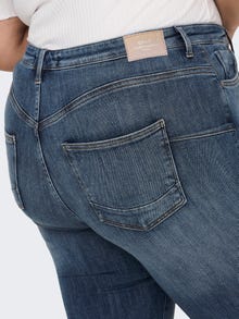 ONLY Jeans Skinny Fit Vita alta -Medium Blue Denim - 15289165