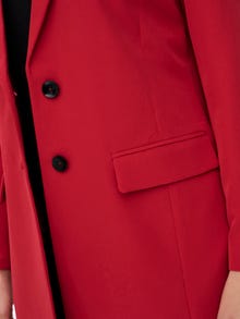 ONLY Blazers Corte long line Cuello invertido -True Red - 15289167