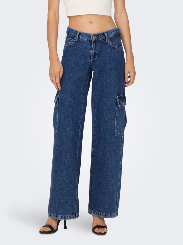 ONLY Weiter Beinschnitt Niedrige Taille Jeans - 15289232