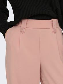 ONLY Regular Fit Mid waist Trousers -Misty Rose - 15289239