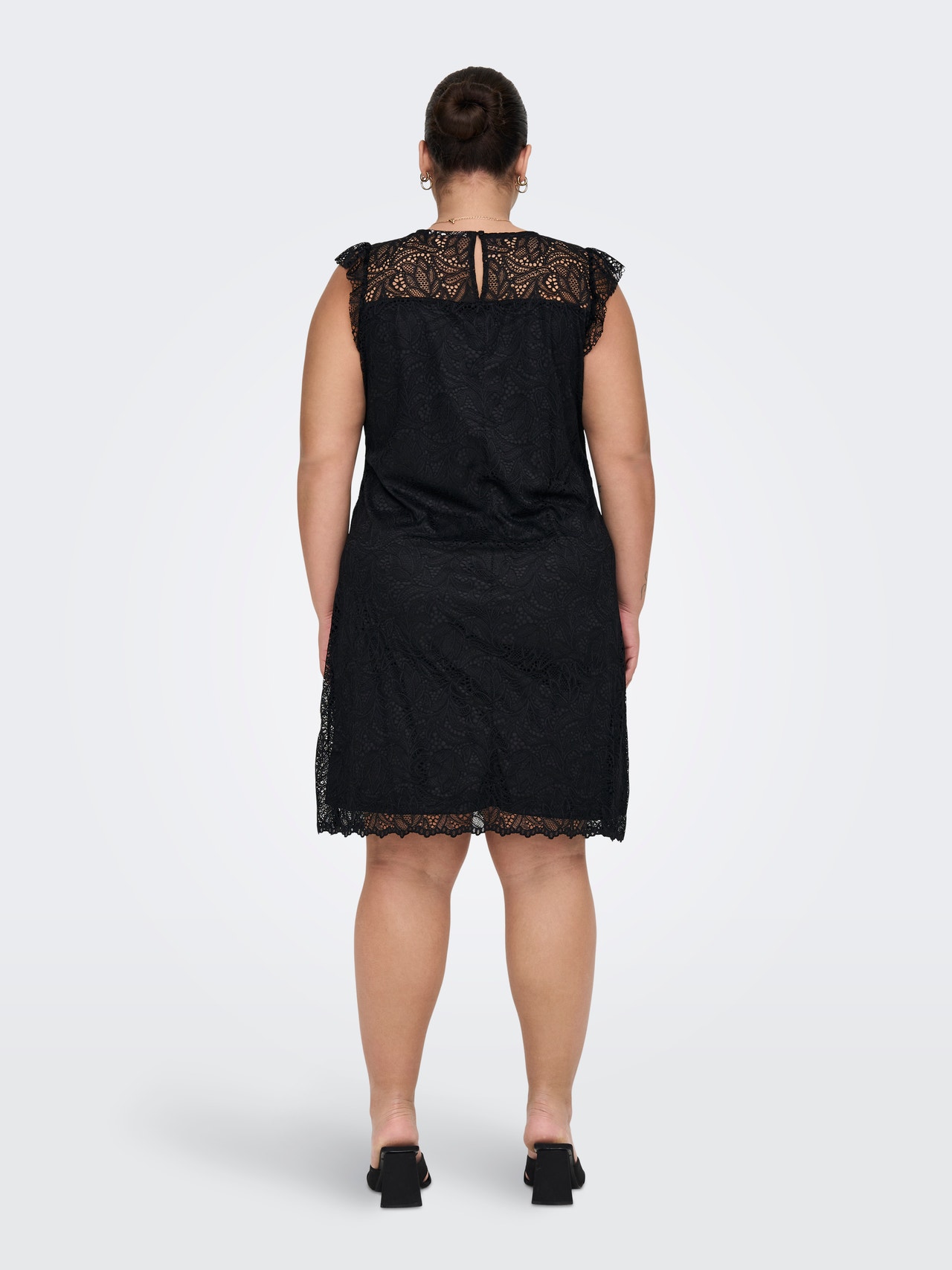 ONLY Normal geschnitten Rundhals Langes Kleid -Black - 15289278