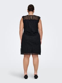 ONLY Normal geschnitten Rundhals Langes Kleid -Black - 15289278