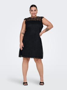 ONLY Regular Fit O-hals Lang kjole -Black - 15289278