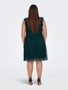 ONLY Regular fit O-hals Lange jurk -Deep Teal - 15289278