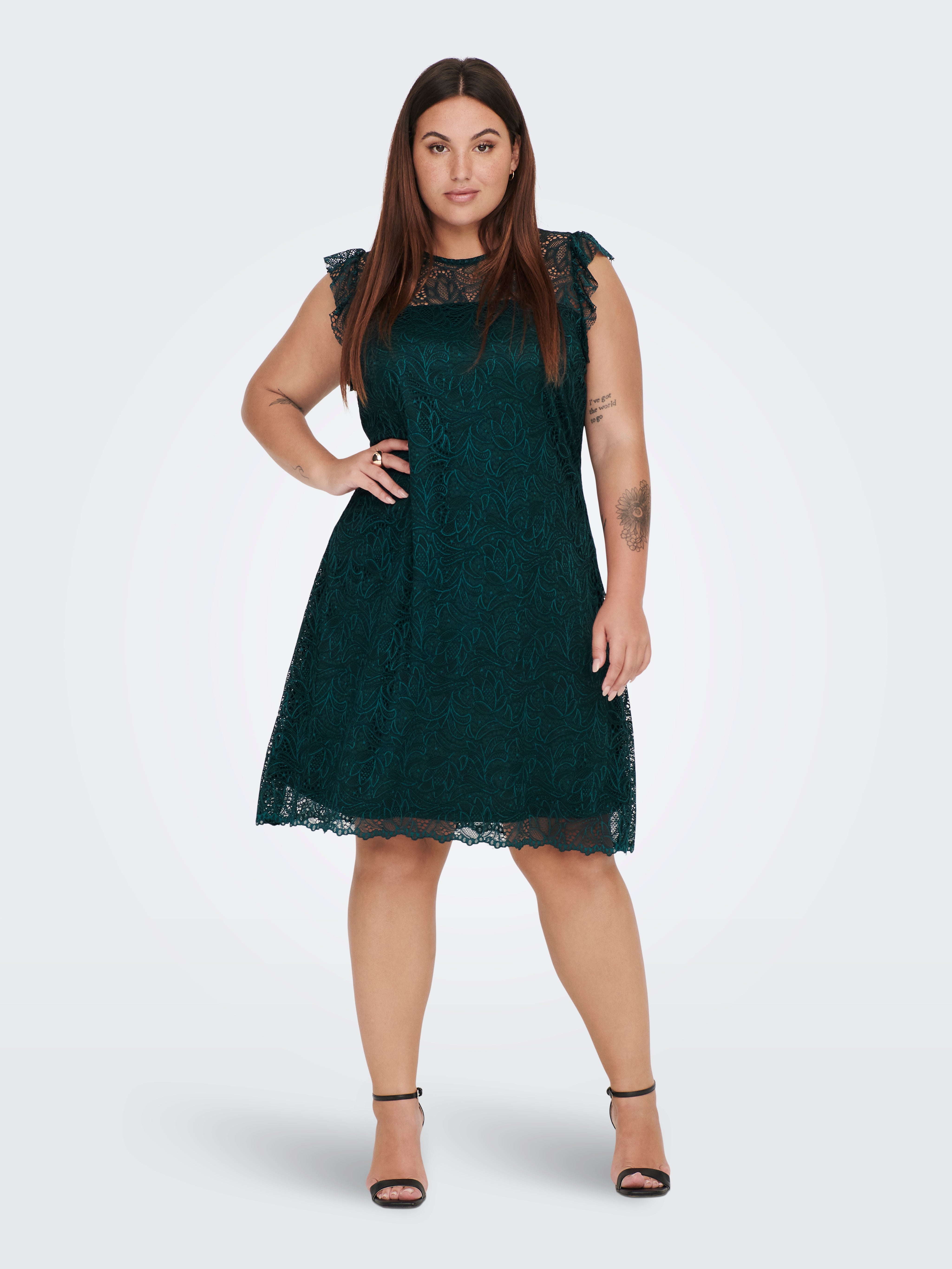 Curvy sales lace dress