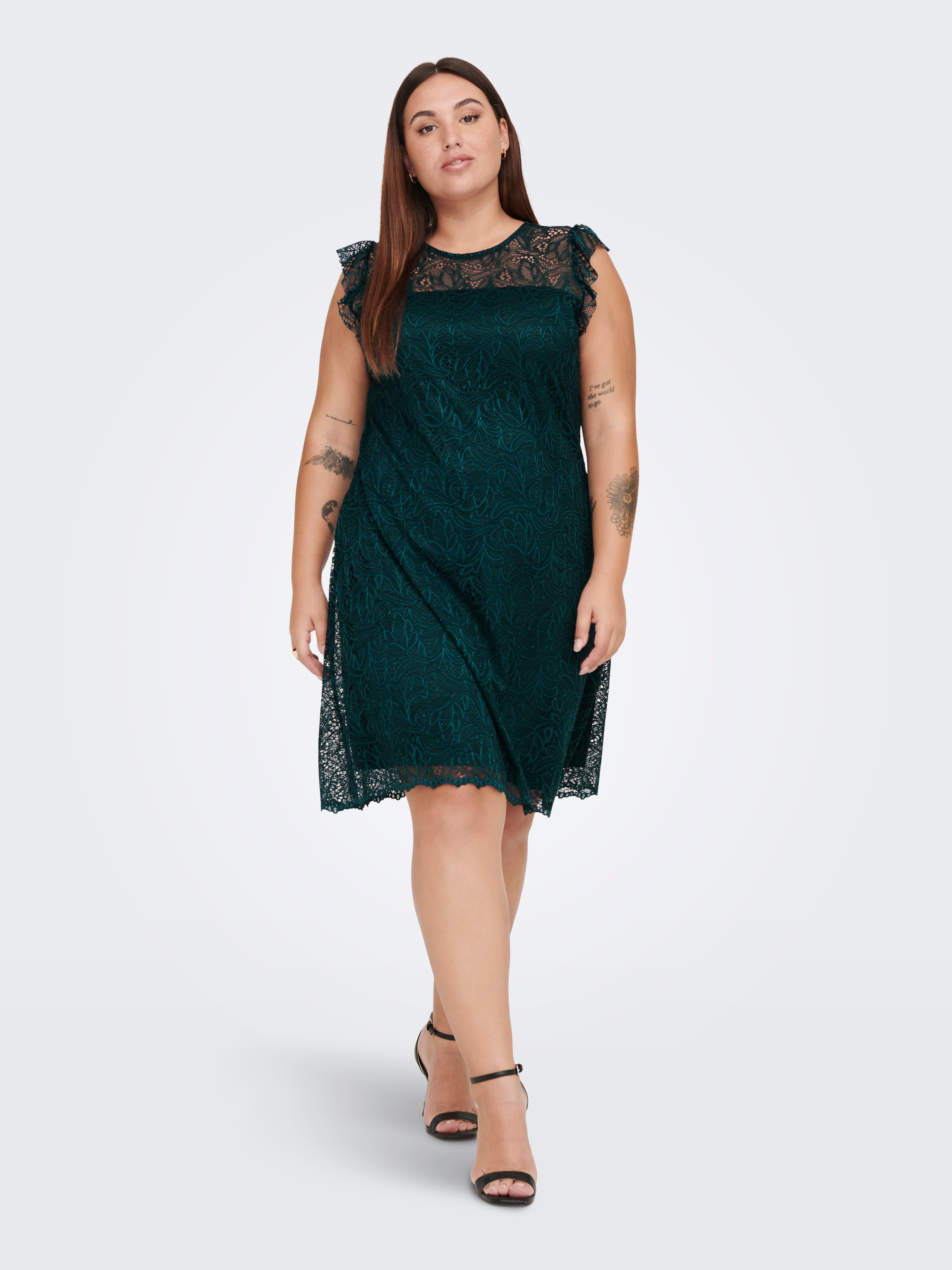 Curvy sales lace dress