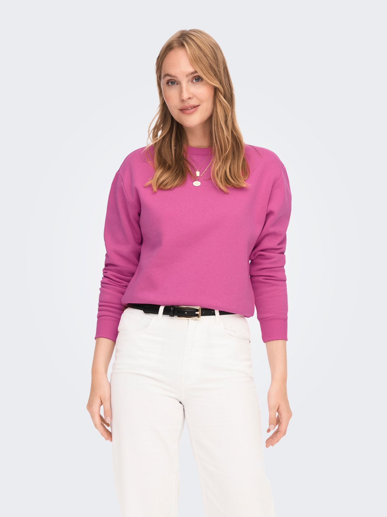 ONLY Sweat-shirts Regular Fit Col rond -Gin Fizz - 15289279