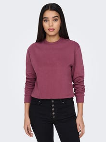 ONLY Langermet Sweatshirt -Crushed Berry - 15289279