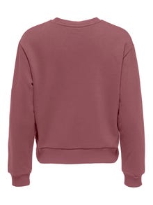 ONLY Sweat-shirts Regular Fit Col rond -Rose Brown - 15289279
