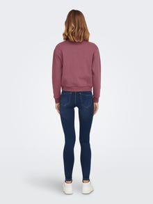 ONLY Regular Fit O-Neck Sweatshirt -Rose Brown - 15289279
