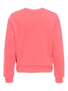 ONLY Regular Fit O-Neck Sweatshirt -Sugar Coral - 15289279