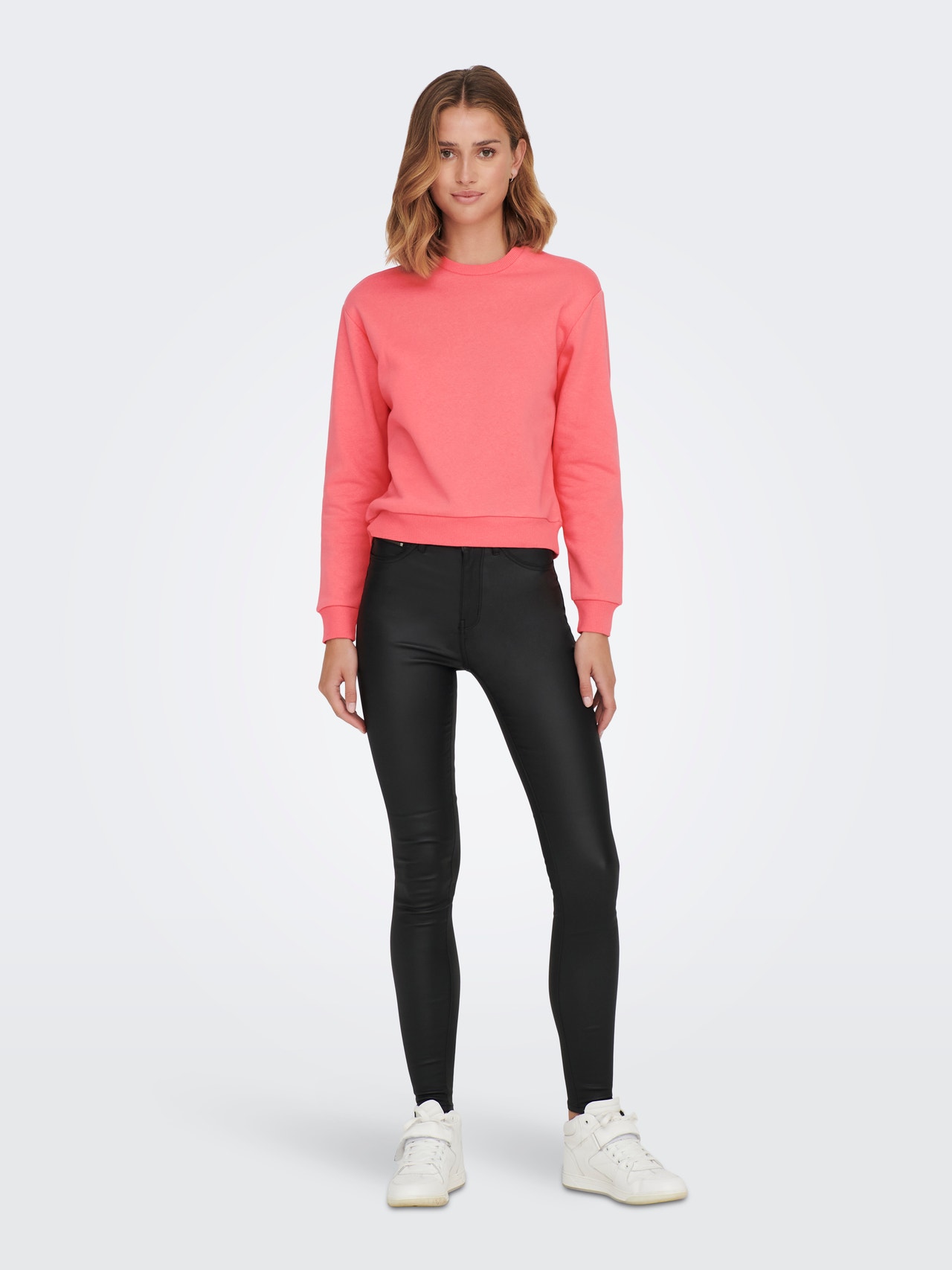 ONLY À manches longues Sweat-shirt -Sugar Coral - 15289279
