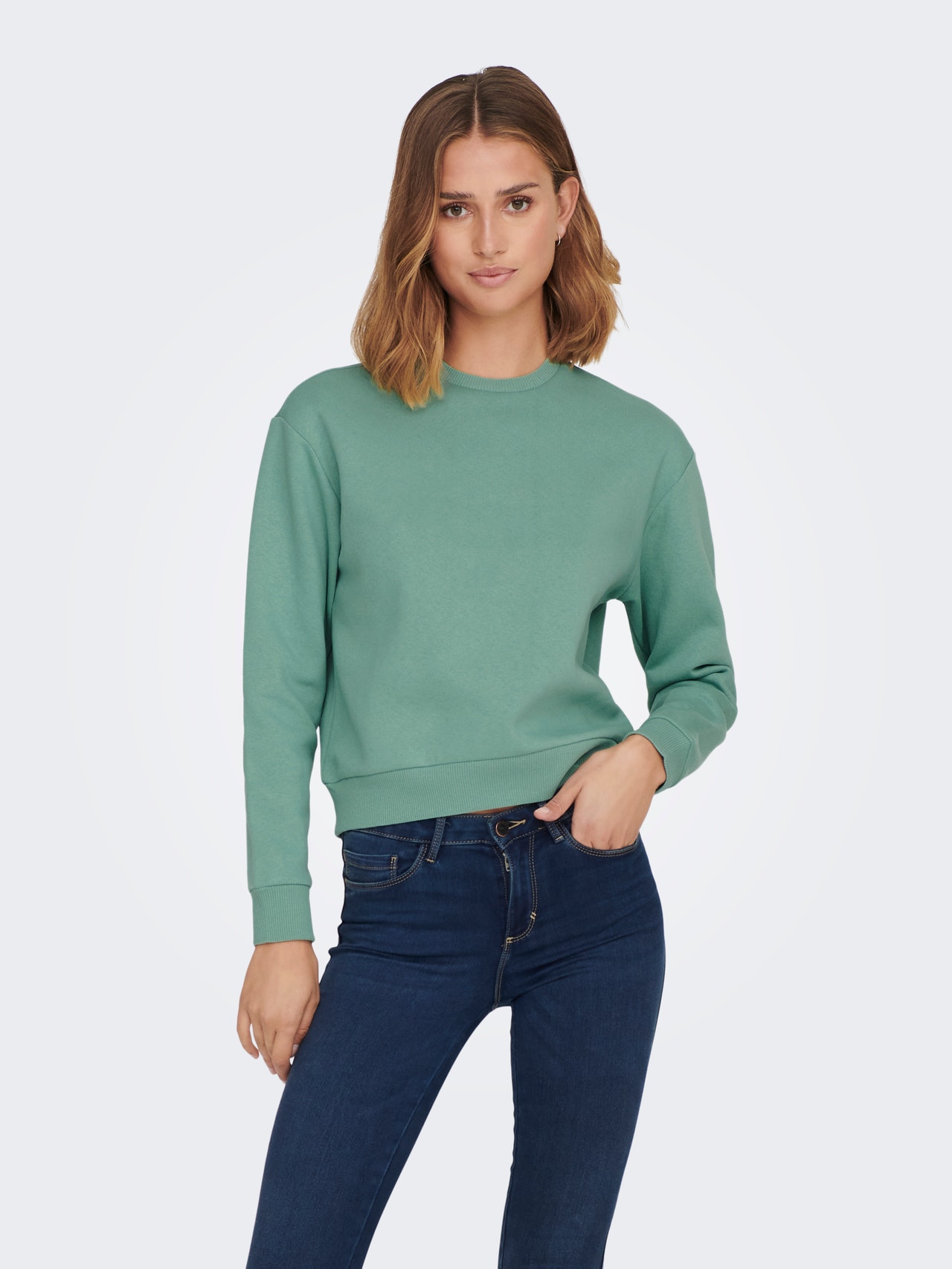 ONLY Lange mouwen Sweatshirt -Creme De Menthe - 15289279