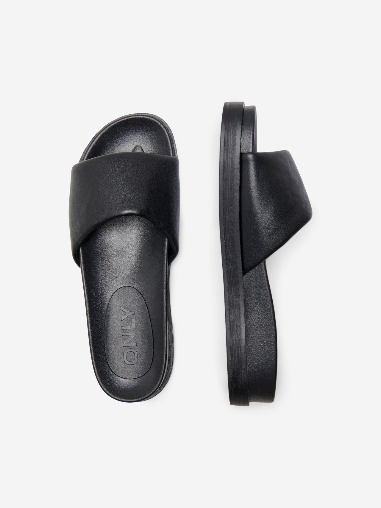 ONLY Faux leather sandals -Black - 15289350