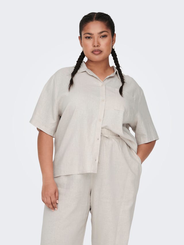 ONLY Curvy linen shirt - 15289358