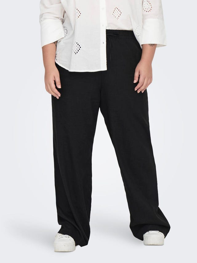 ONLY Curvy linen trousers - 15289359