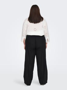 ONLY Pantalons Wide Leg Fit Curve -Black - 15289359