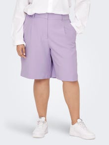ONLY Curvy classic shorts -Purple Rose - 15289365
