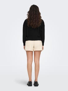 ONLY Knitted pullover with high neck -Black - 15289380