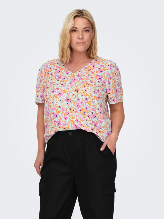 ONLY Curvy printed top - 15289441