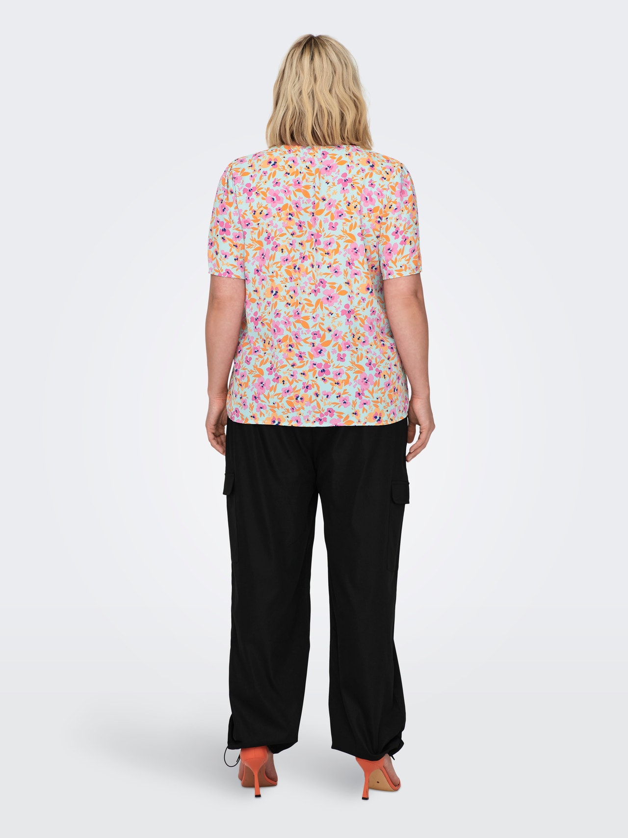 ONLY Curvy printed top -Plume - 15289441