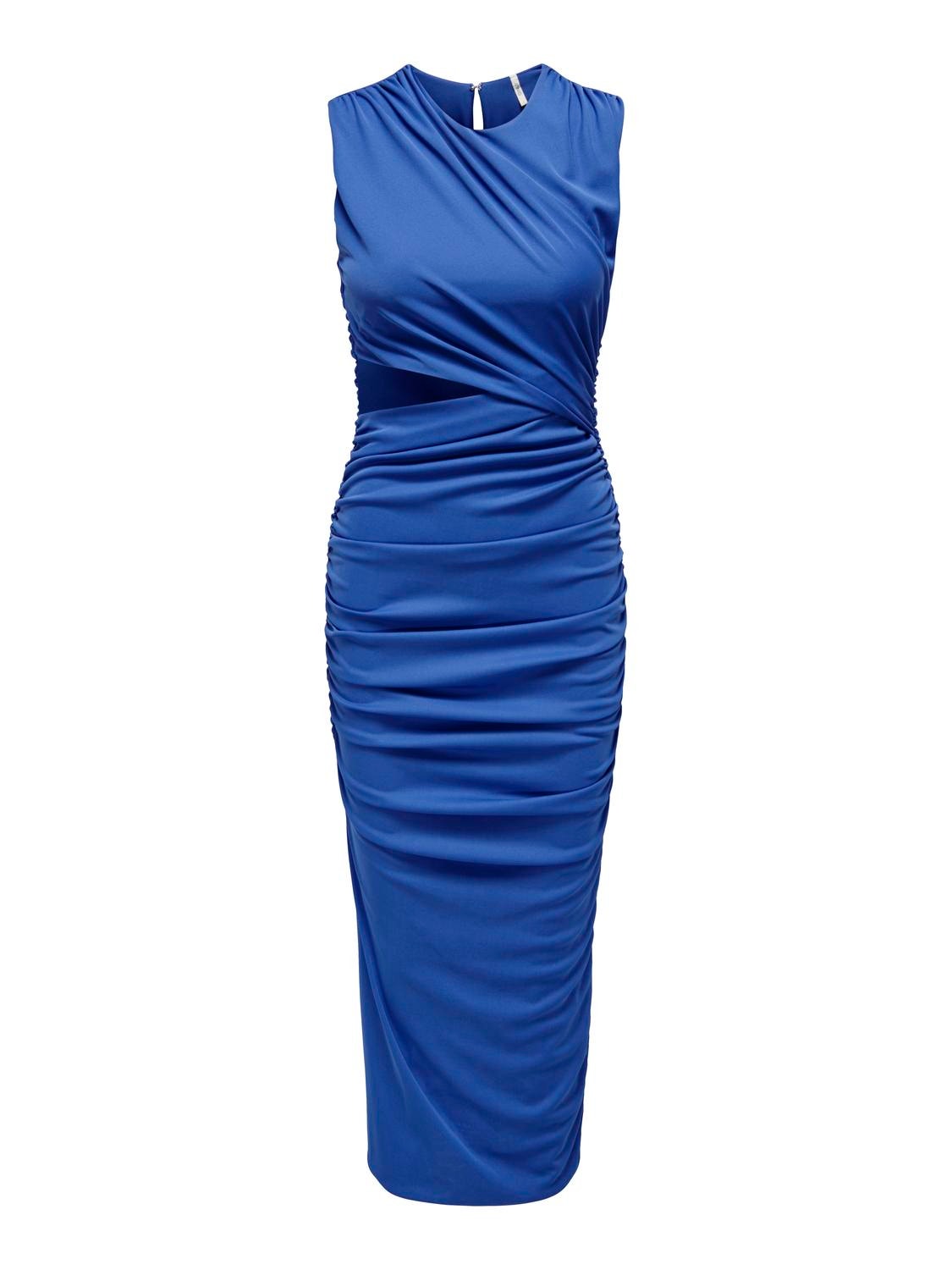 ONLY Robe longue Regular Fit Col rond -Dazzling Blue - 15289462